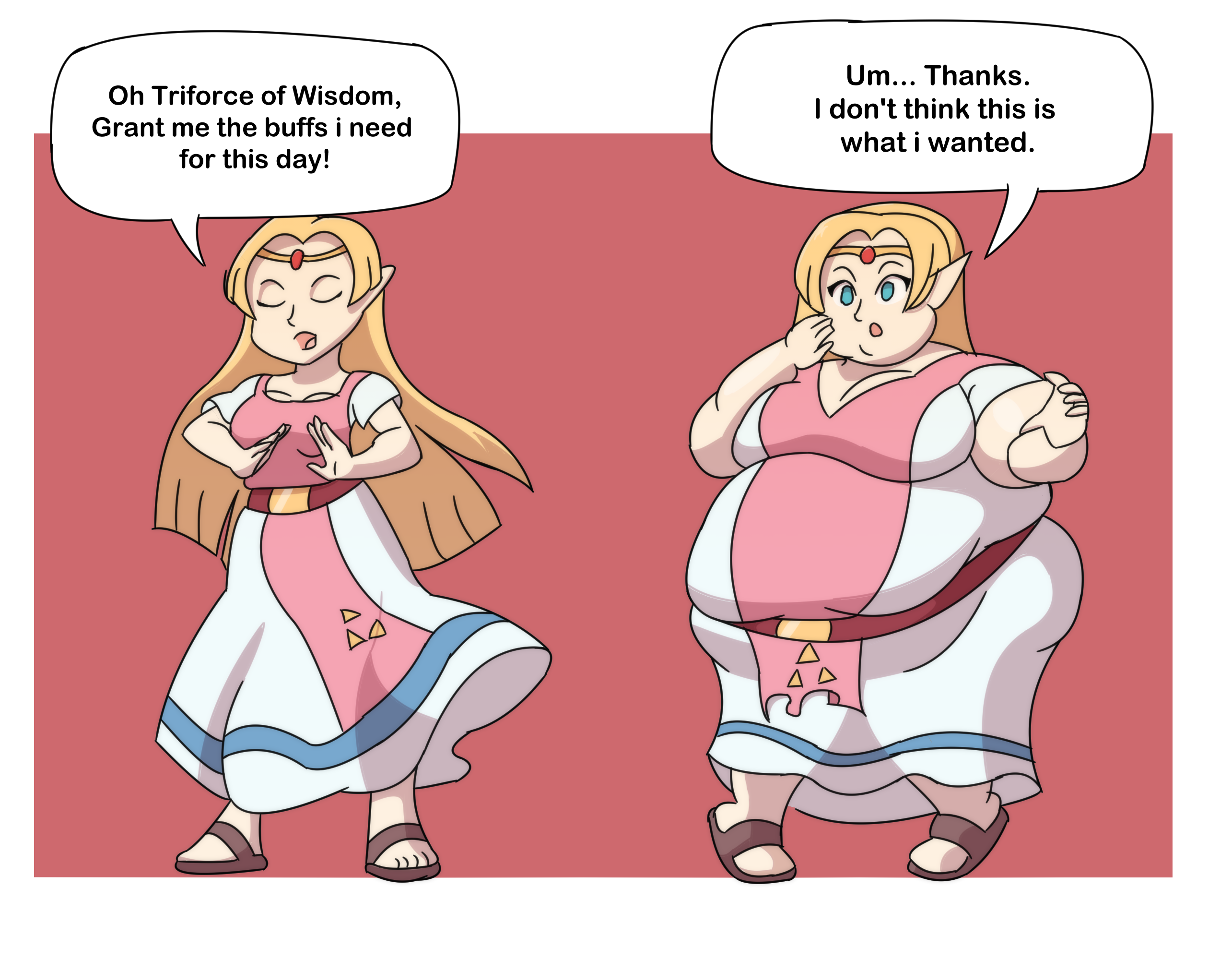 Zelda Inflation Zelda Needs a Buff by SlimeyJayStudio on DeviantArt