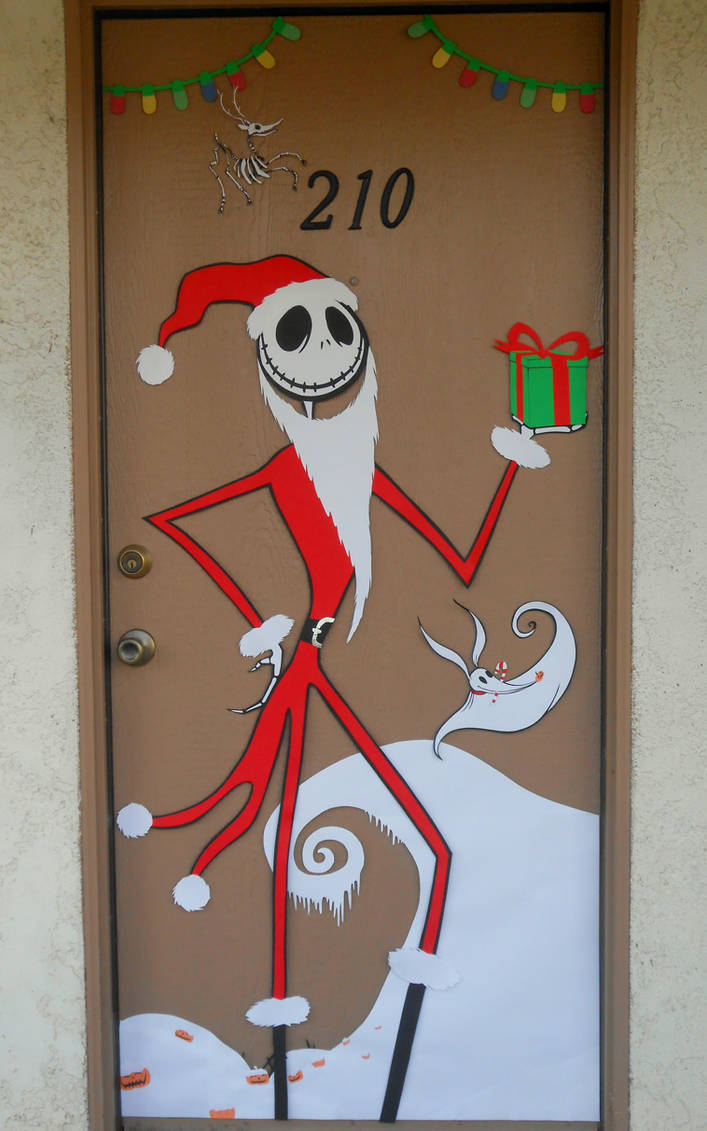 Nightmare Before Christmas Door Decoration by Camspar on DeviantArt Nightmare Before Christmas Door