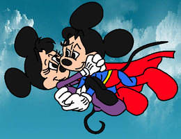 Supermouse carrying Lois Minn