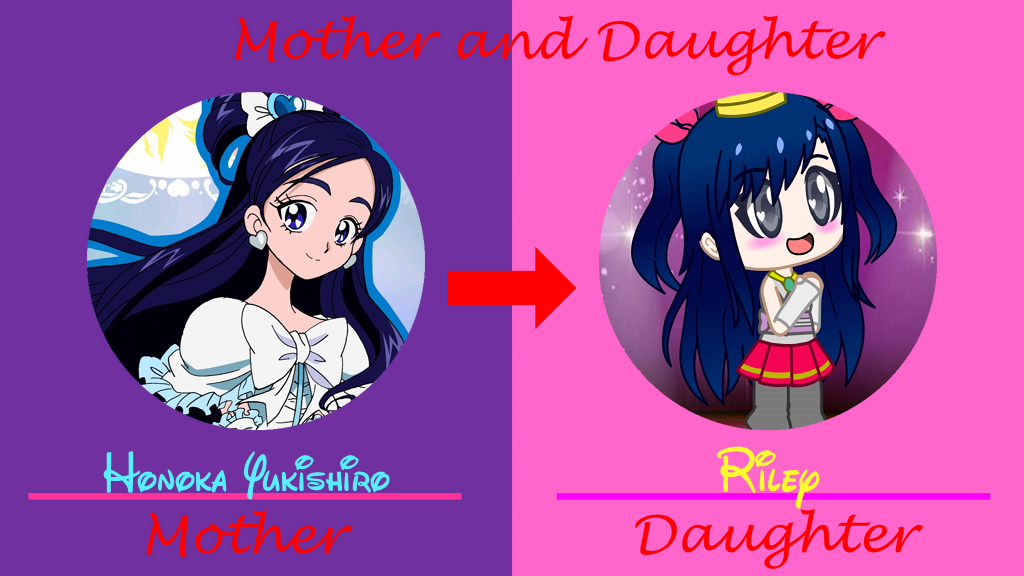 Honoka and Riley, Like Mother Like Daughter by Alexjack7 on DeviantArt