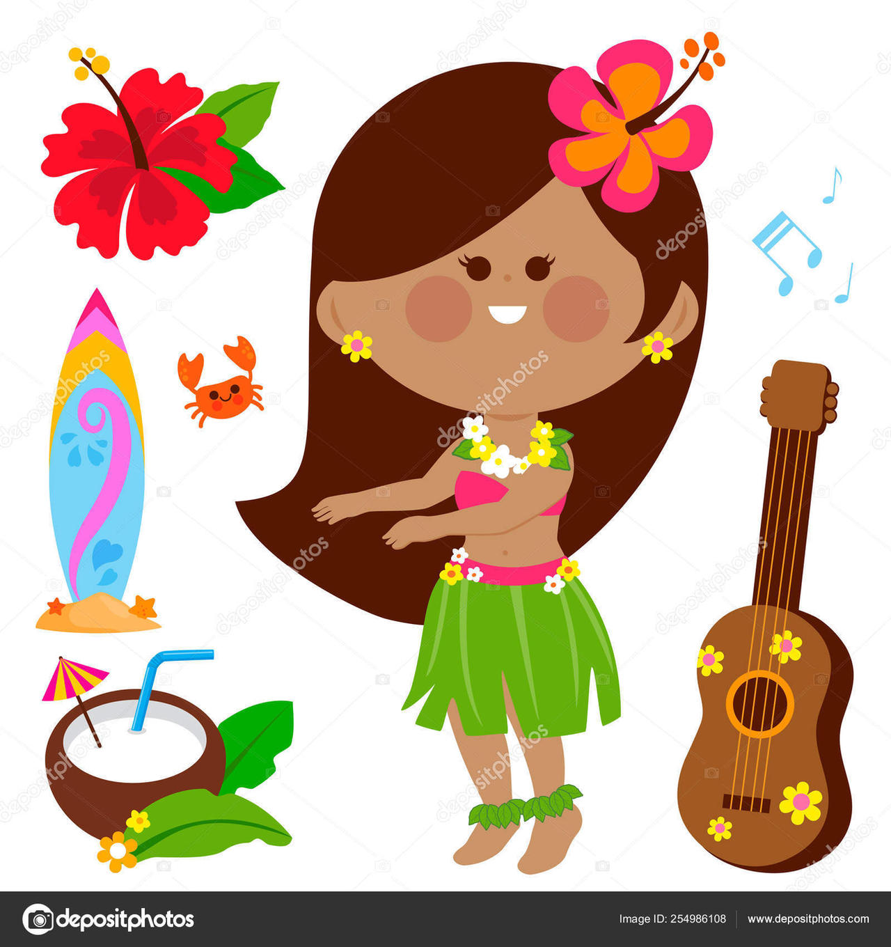 Hawaiian Hula Dancing Girl by santibautista1999 on DeviantArt