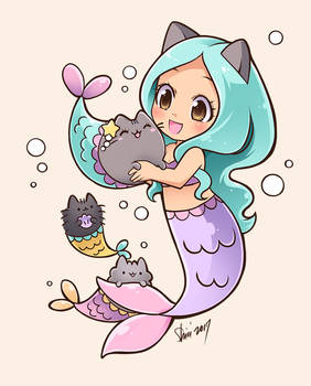 Mermaid Pusheen