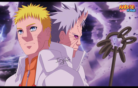 Naruto Uzumaki and Hagoromo  (Rikudou sennin)