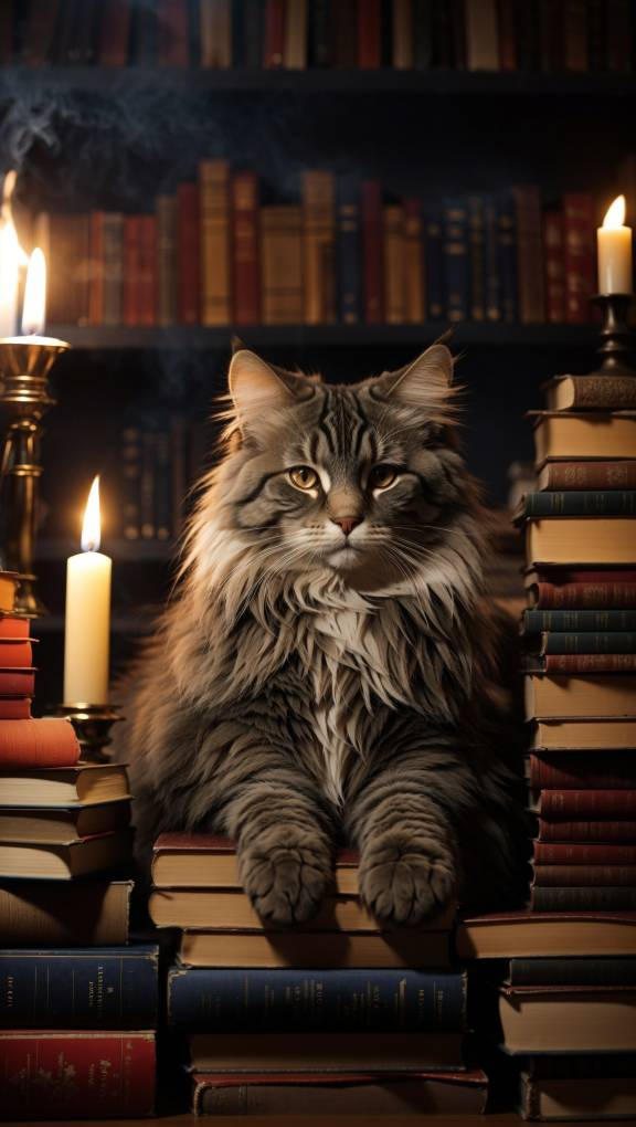 Crumpet the bookstore cat by phithis on DeviantArt