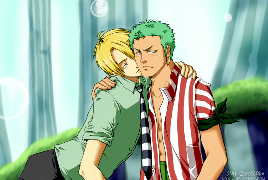 Sanji And Zoro Complete By Nyb On DeviantArt sanji-and-zoro-complete-by-nyb-on-deviantart