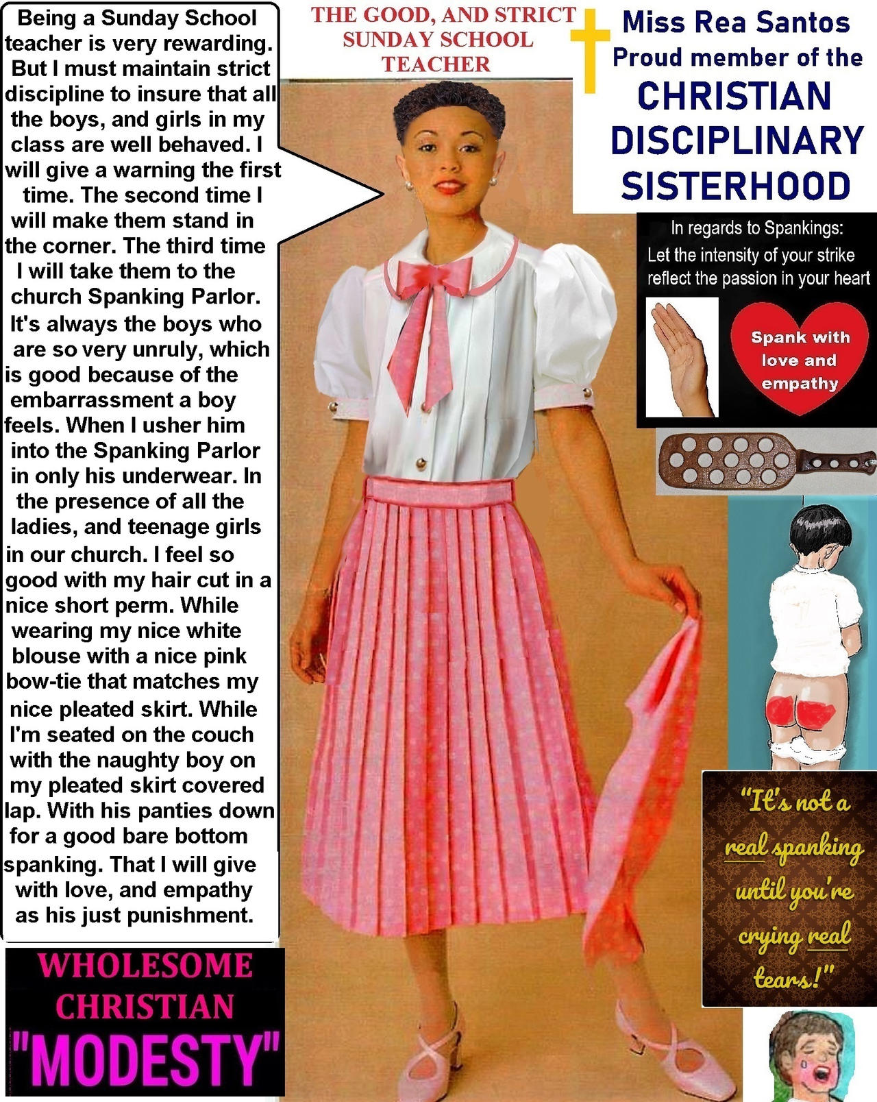 Christian Sunday School Teacher, Miss Santos by pleatedspanker on ...