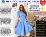 CHRISTIAN LADY IN HER NICE SPANKING DRESS