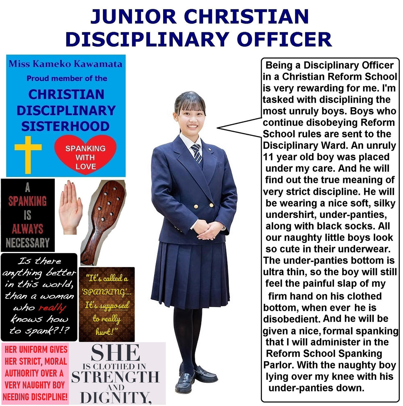 Junior Christian Disciplinary Officer by pleatedspanker on DeviantArt