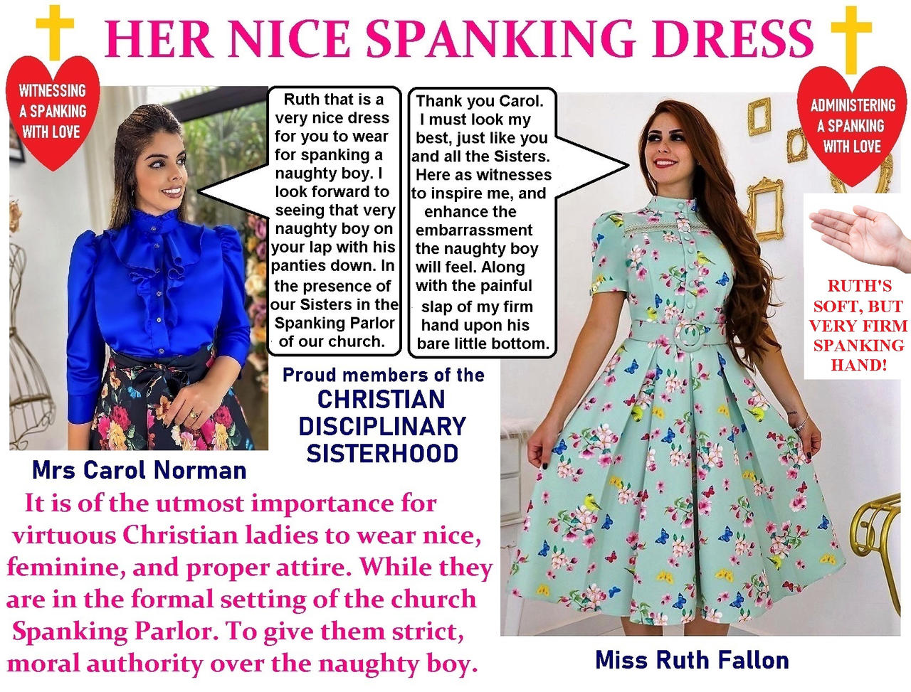 MISS RUTH FALLON IN HER NICE SPANKING DRESS by pleatedspanker on DeviantArt