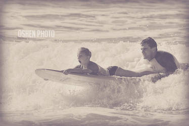 Daddy Daughter Surf Session