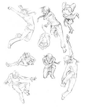 Girl Action Poses