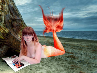 Mermaid Alyssa ~ Reading About Katy by sirenabonita