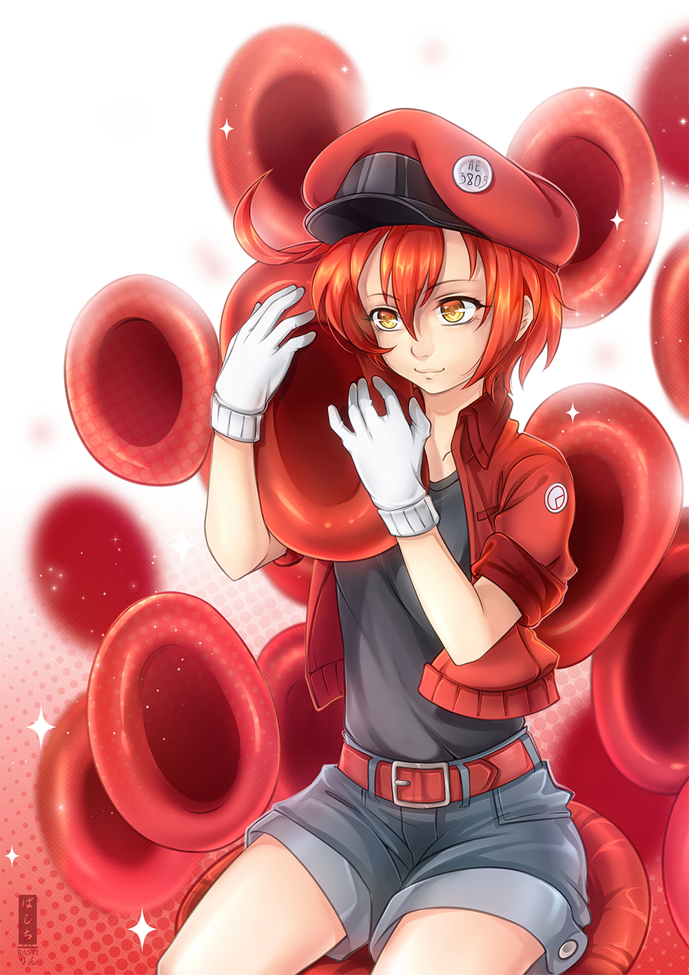 Red Blood Cell (Hataraku SaibouCells at work!) by Ahkhai1999 on DeviantArt