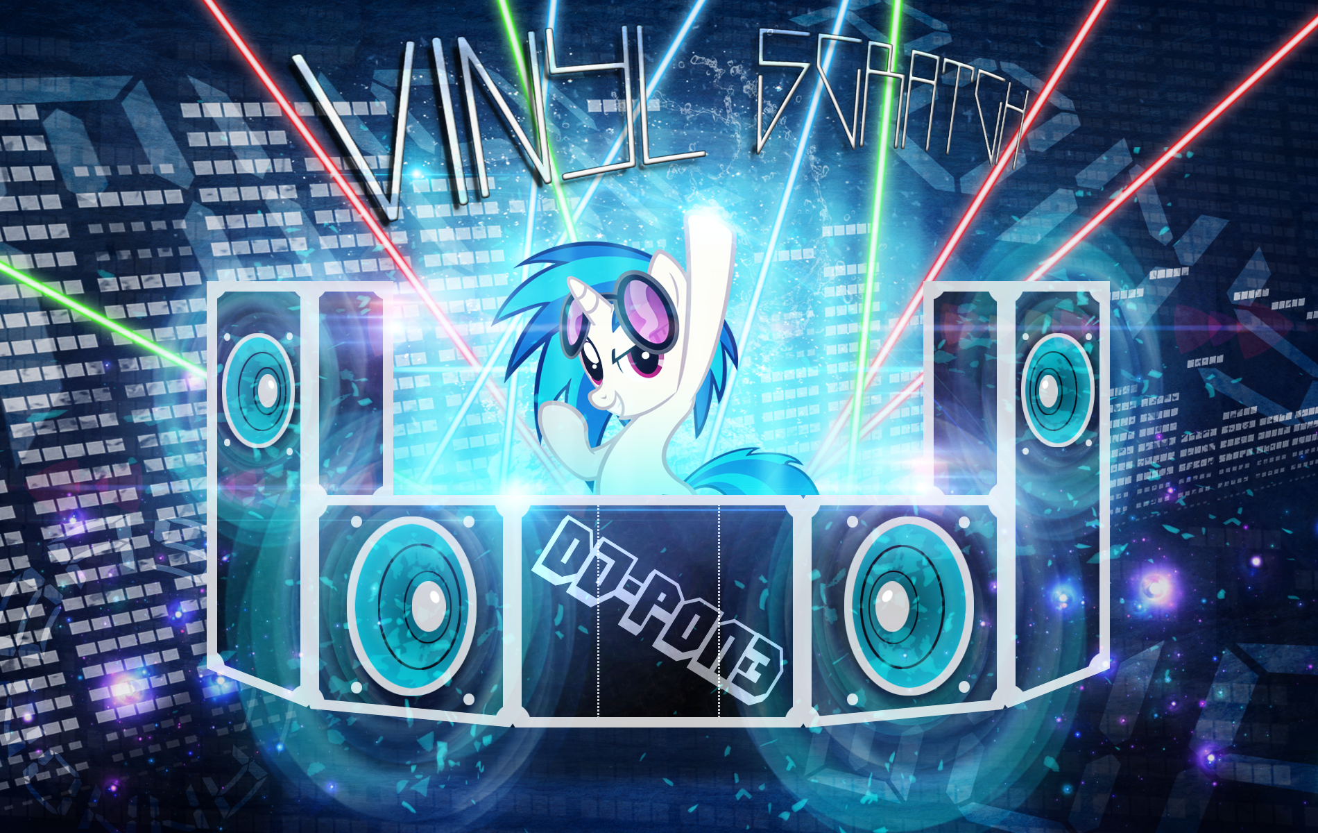 Vinyl Scratch (DJ-PON3) Wallpaper by MLArtSpecter on DeviantArt Vinyl Scratch (DJ-PON3) Wallpaper by MLArtSpecter on DeviantArt