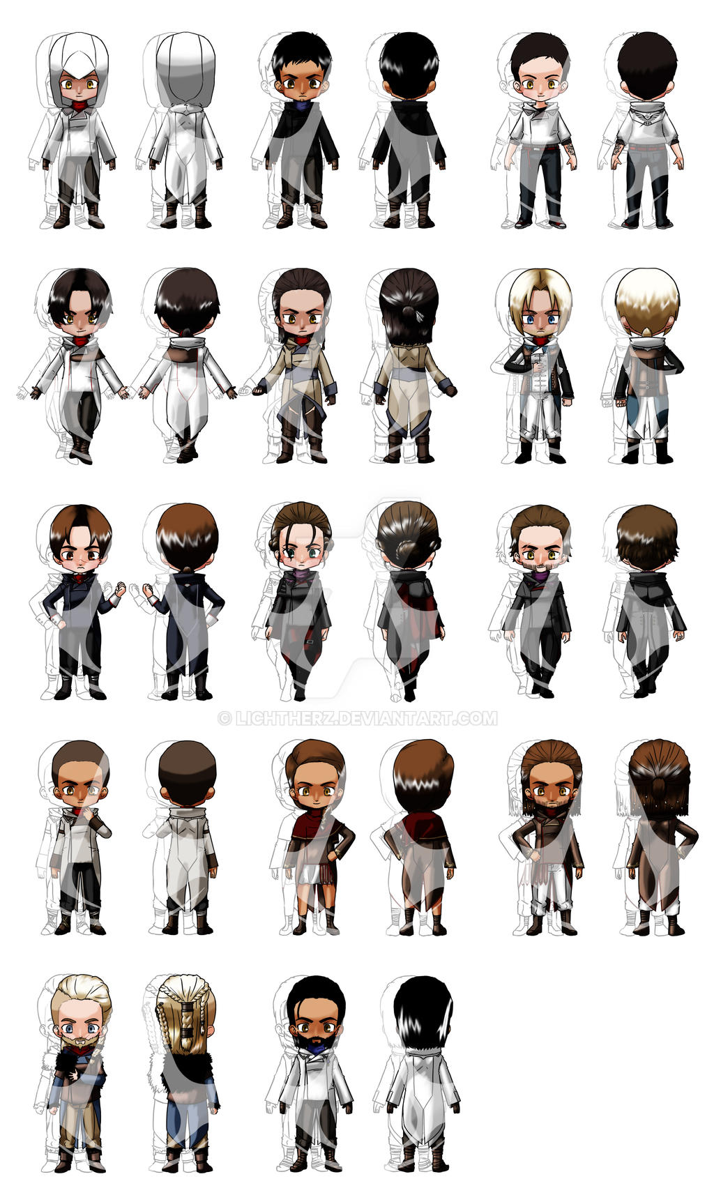 Assassin's Creed Modern Day Uniforms by Lichtherz on DeviantArt