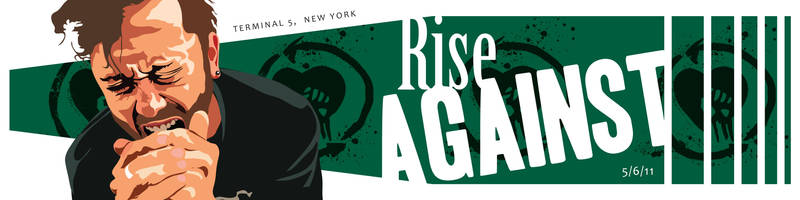 Rise Against Gig Poster