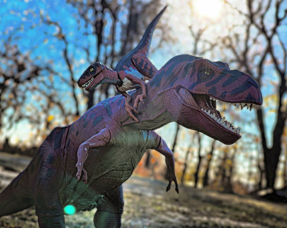 Kenner raptor fighting Ruth by rexthezilla on DeviantArt