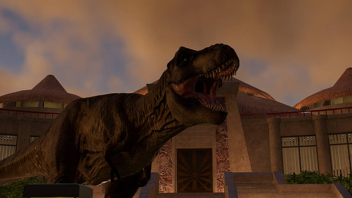 Rexy's morning near the Vistor's Center by rexthezilla on DeviantArt