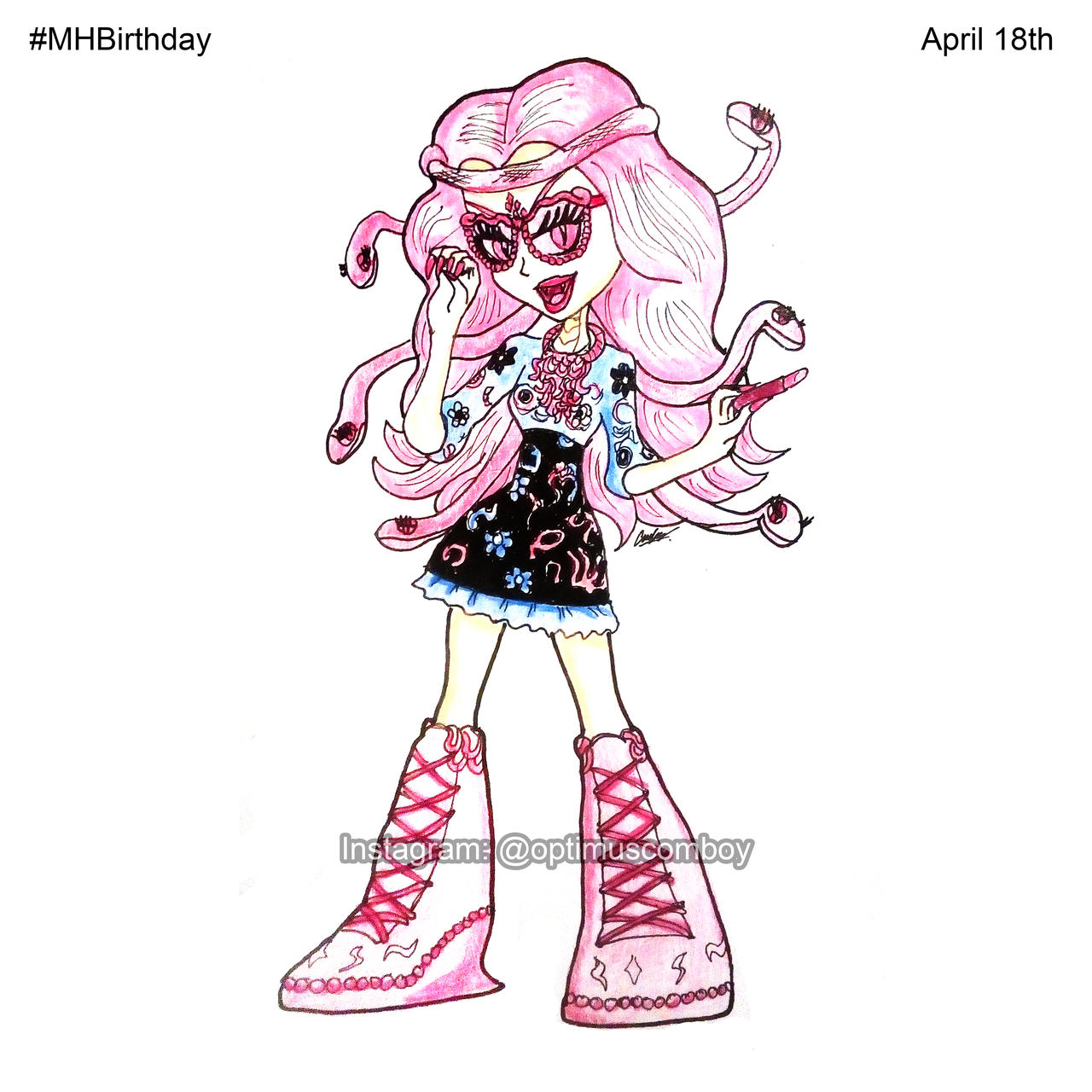 Viperine Gorgon Pretty Pink Ghoul At Monster High