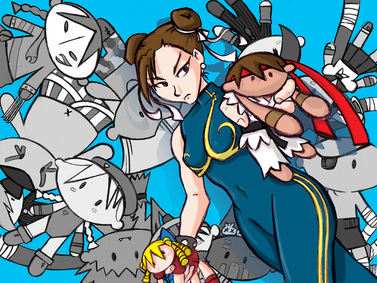 Chun Li and her dolls