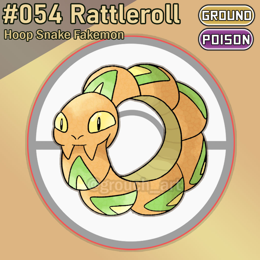 054 Rattleroll (Pokemon Australia) by GrouchArt on DeviantArt