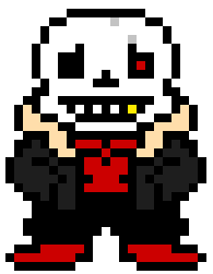 Undertale Au Wiki - Underfell Sans Pixel Art Grid, HD Png Download ,  Transparent Png Image - PNGitem