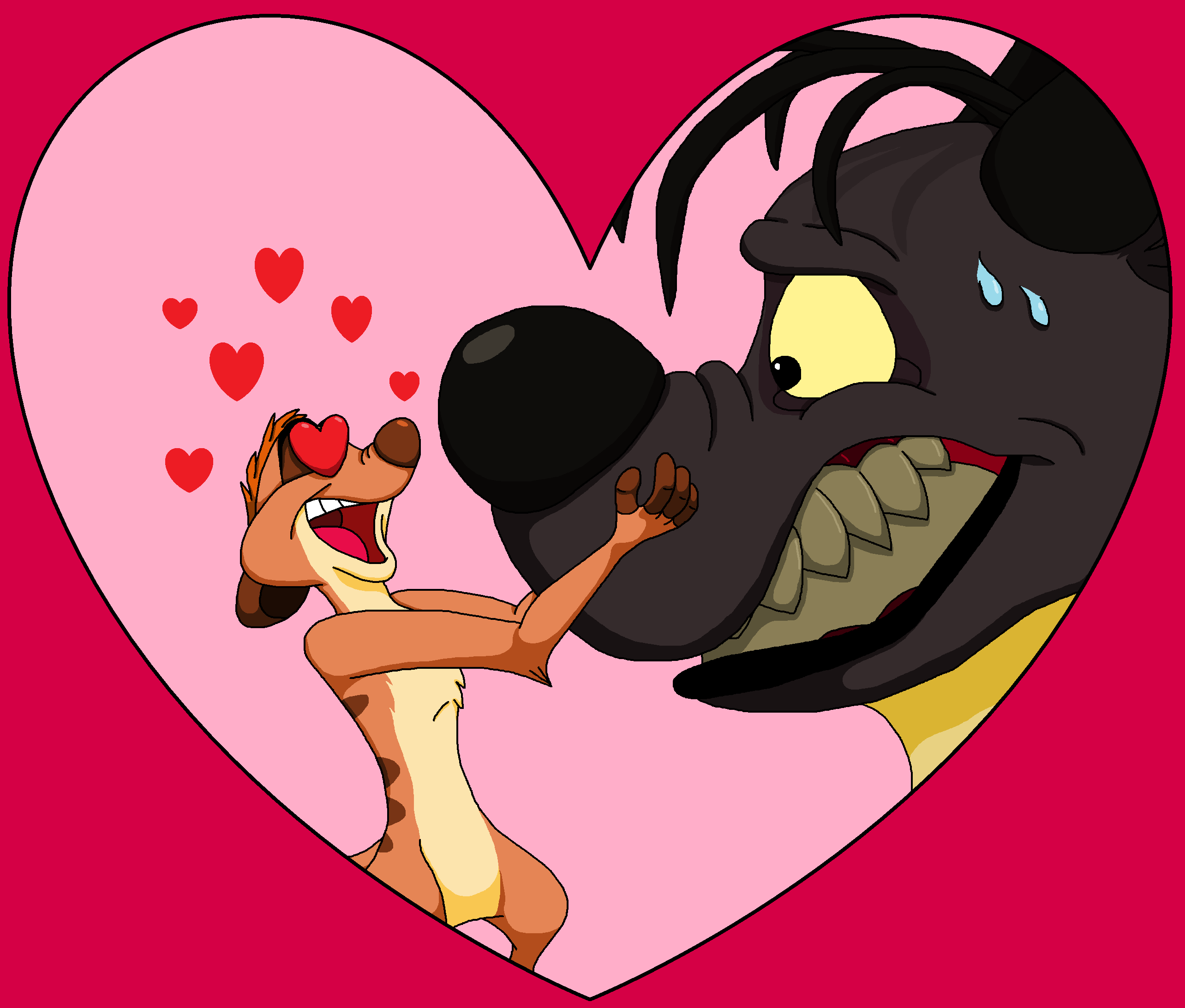 Timon has a crush on