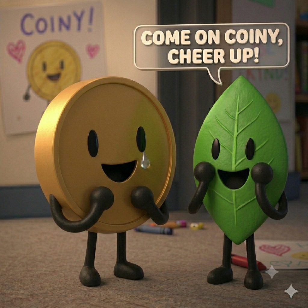 Coiny Scared Aww!! Leafy wants Coiny to stop crying! by cutelittlecoin2763 on DeviantArt