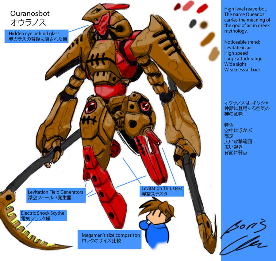 Sky Reaverbot Design Ouranos By Realgundam On Deviantart