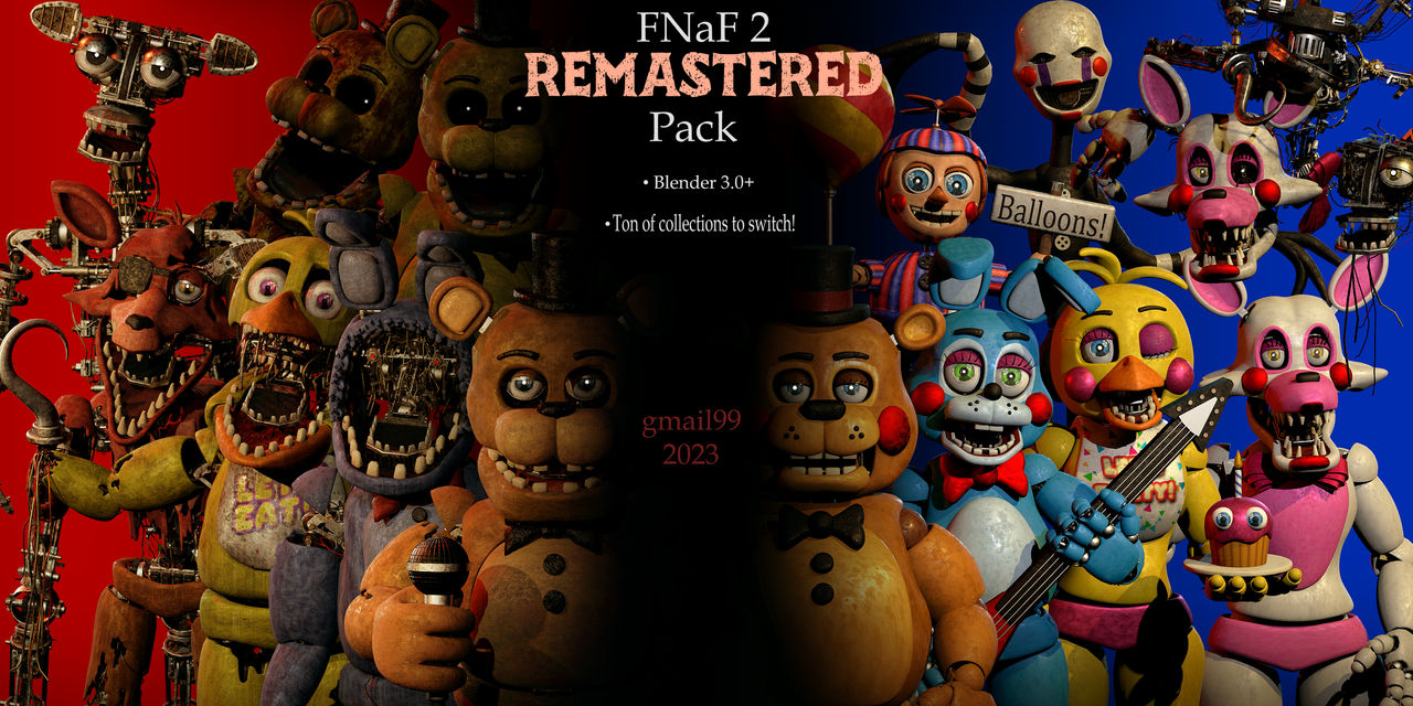 FNaF 2 --Remastered-- pack release by Ubuntutu on DeviantArt
