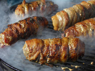 Grilled Bacon-Wrapped Meatloaf