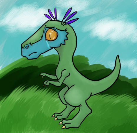 Sad Raptor Sad Raptor by CelesTempest on DeviantArt