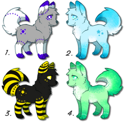 Adorable Canine Adoptables! Just 15pts each!