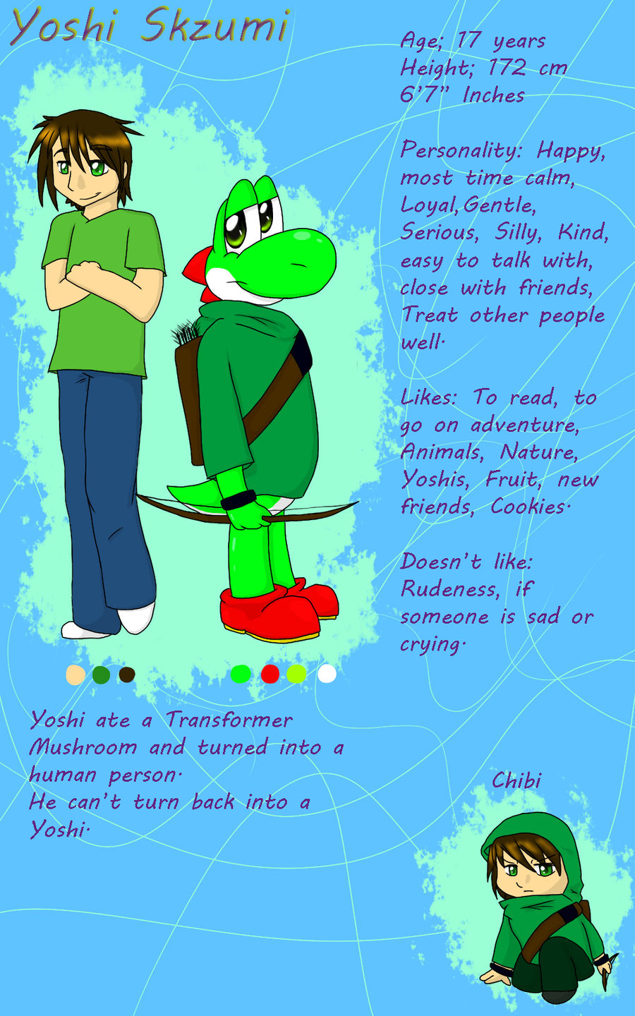 Yoshi Character Sheet