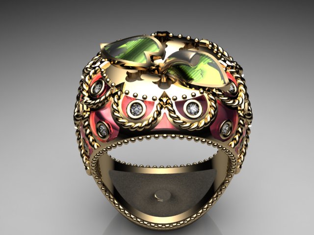 Faberge-Style Apple - View 02