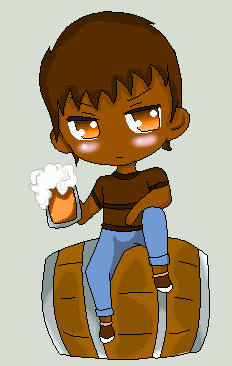 RS- Human Rigby with beer