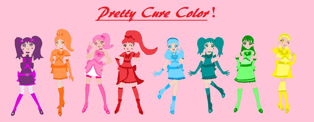Pretty Cure Color Group Picture by AmethystQueen25 on DeviantArt