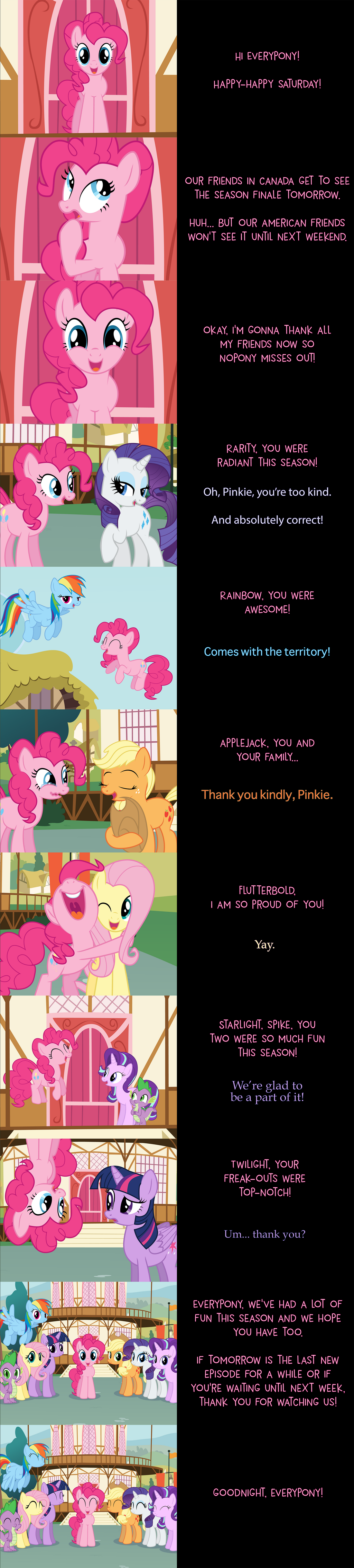 Pinkie Pie Says Goodnight: Thank You