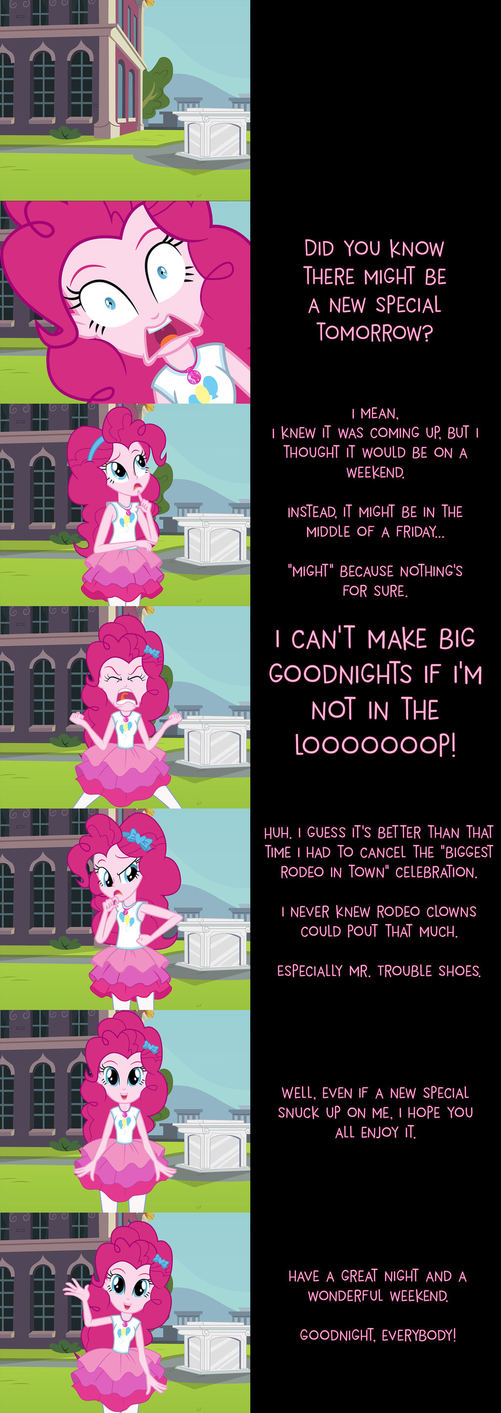 Pinkie Pie Says Goodnight: Out of the Loop