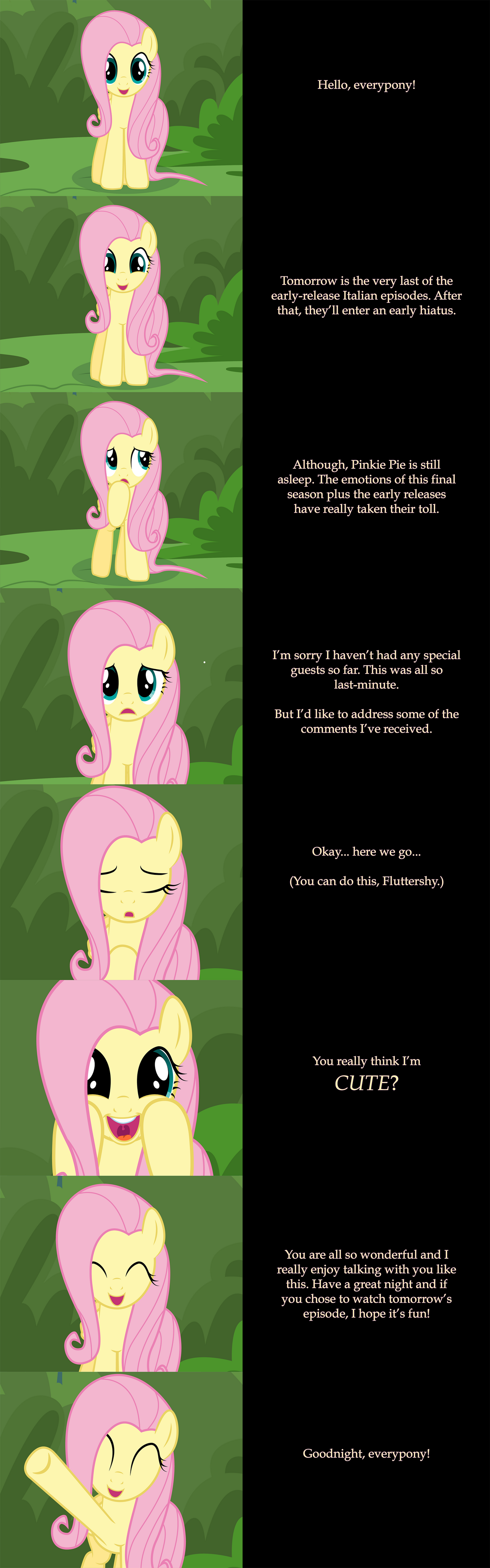 Fluttershy Says Goodnight: Comments