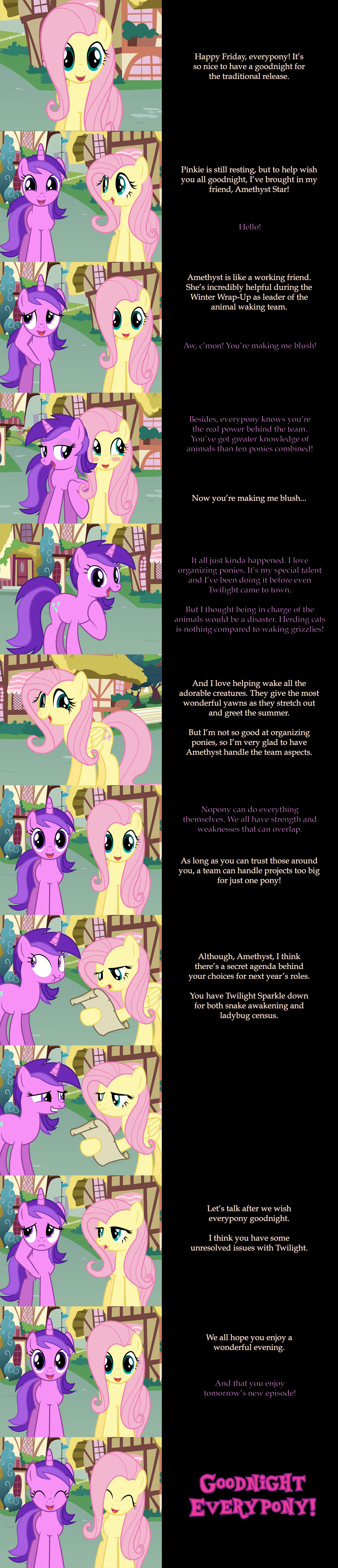 Fluttershy Says Goodnight: Amethyst Star