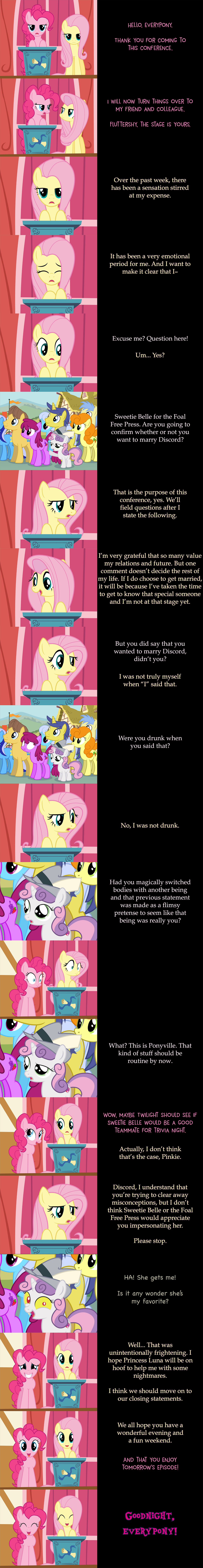 Pinkie Pie Says Goodnight: Press Conference