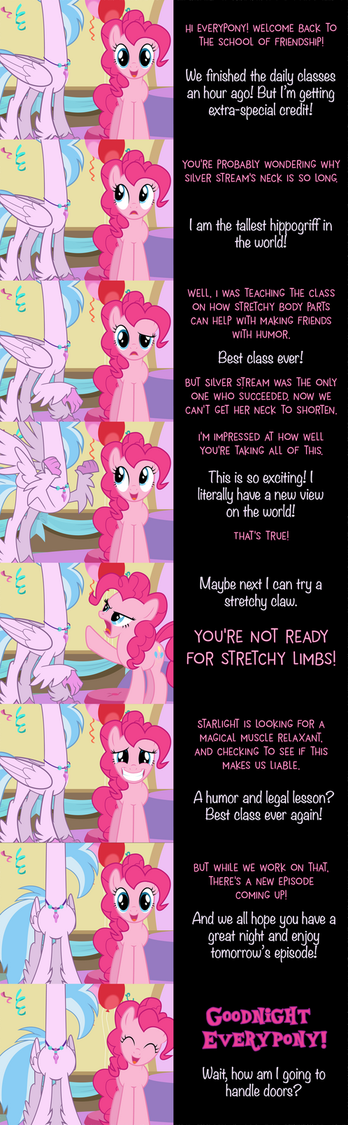 Mlp Stretch Pinkie Pie Says Goodnight: Class Stretches by MLP-Silver-Quill on ...
