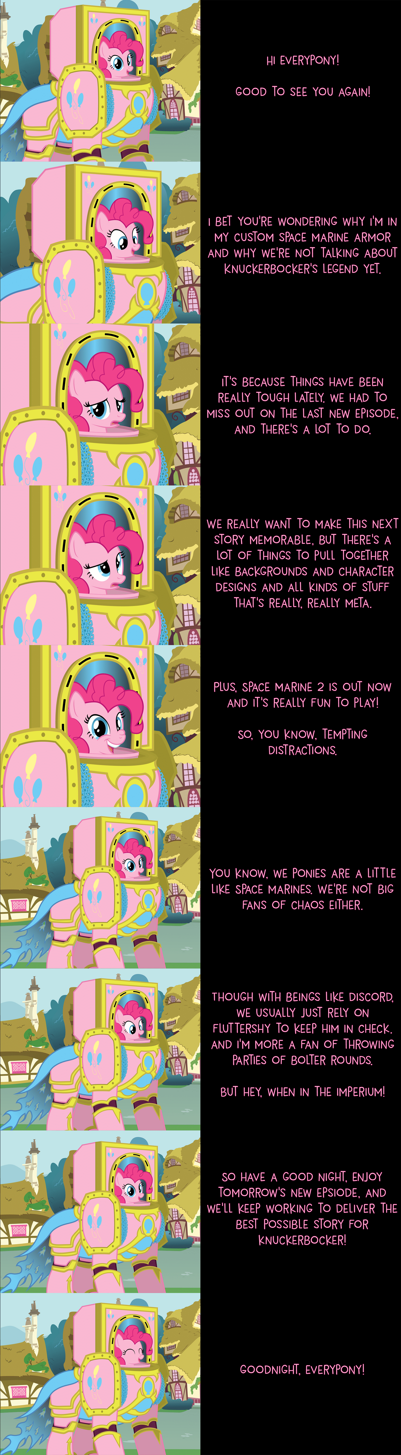 Pinkie Pie Says Goodnight: Space Marine