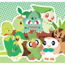 Pokemon Grass Starter Print