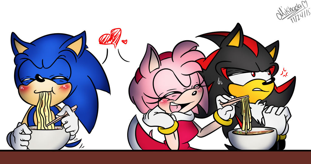 Sonic X:.Sonic,Shadow,and Amy by Meggie-Meg on DeviantArt