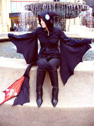 Toothless Cosplay - Fountain