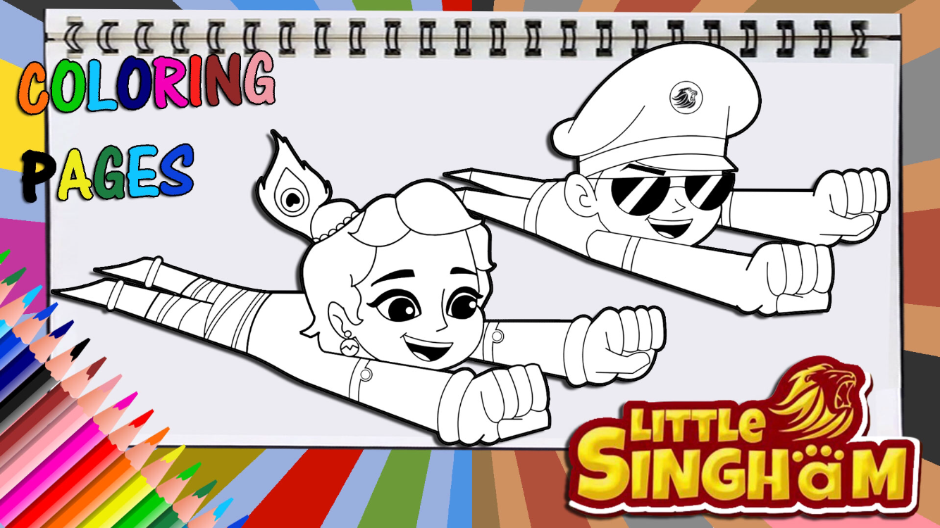 Little Krishna Together With Little Singham by PlAyHoUsE305 on