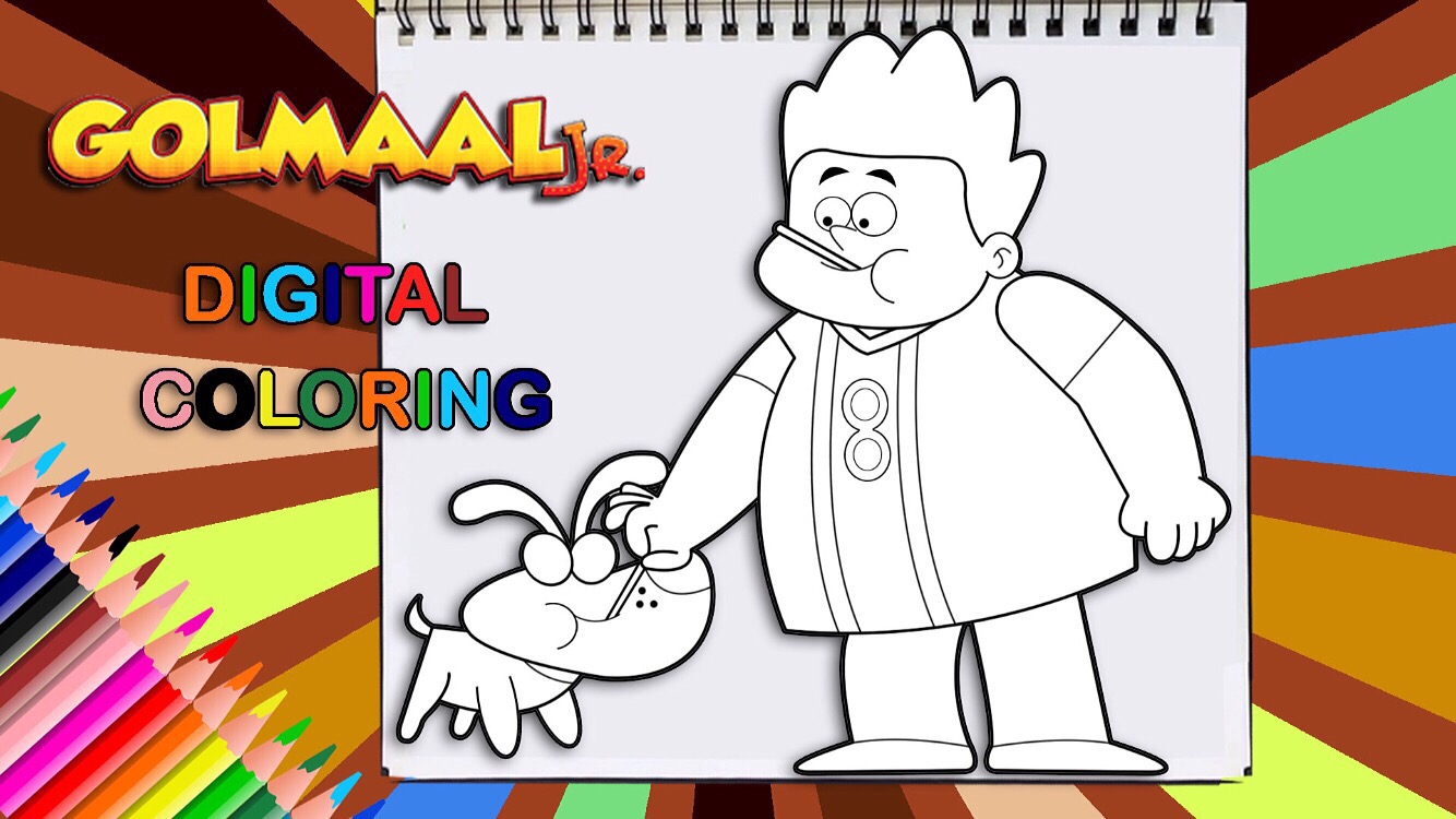 Golmaal Junior Lucky Feeding Dog Coloring Page by PlAyHoUsE305 on DeviantArt