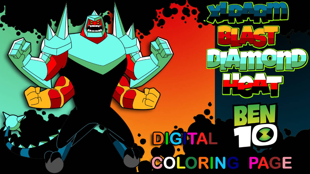XLRArmBlastDiamondHeat Digital Coloring Pages By PlAyHoUsE305 On DeviantArt xlrarmblastdiamondheat-digital-coloring-pages-by-playhouse305-on-deviantart
